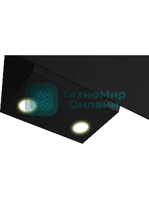 Вытяжка каминная Hotpoint HPHV 63LT BL, кнопочное управление, Черный