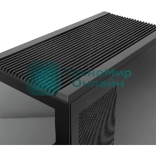 Компьютерный корпус без блока питания HSPD F711-TGbK-ARGB, Panoramic Full Tower, черный, TG, 0.7 SPCC, 4x120мм ARGB ATX, mATX, mITX 190/420/280мм 2x2.5