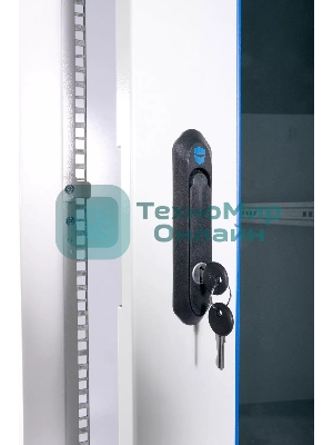 Шкаф коммутационный ЦМО (ШТК-Э-42.8.8-13АА) напольный 42U 800x800 мм пер. дв. стекл металл 2 бок. пан. 710 кг серый 715 мм 105 кг