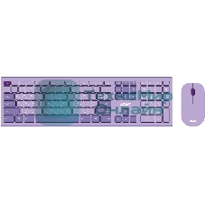 Комплект клавиатура + мышь Acer OCC205 беспроводной USB, 1200 dpi, фиолетовый