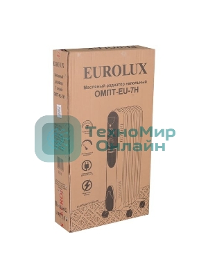 Обогреватель масляный EUROLUX ОМПТ-EU-7Н (7 секций) белый, 1500 Вт, 20 м2, термостат 67/3/18