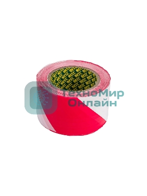 Лента сигнальная Fit 11854 70 ммх200 м красно-белая