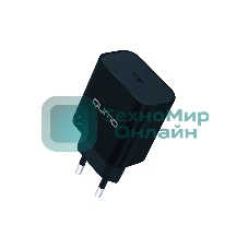 Сетевое зарядное устройство Qumo Energy light (Charger 0050) PD 20W, 1USB Type-C, черный