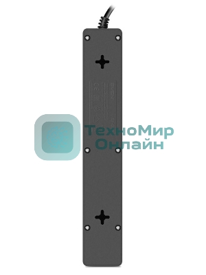 Сетевой фильтр SVEN SF-05E 3,0 м (5 розеток с защитными шторками) черный, цветная коробка