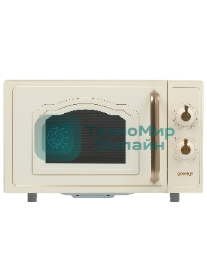 Микроволновая печь Gorenje MO 4250 TCLI бежевый, 20 л, 700 Вт, переключатели - поворотный механизм