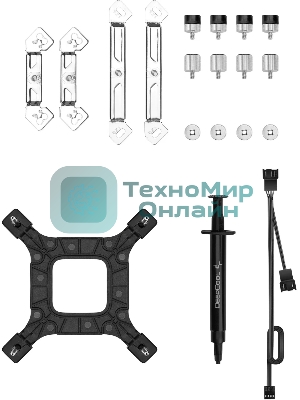 Кулер для процессора DEEPCOOL AK620 DIGITAL SE LGA20XX/1700/1200/115X/AM5/AM4 (9шт/кор, TDP 260W, PWM, DUAL Fan 120мм, 6 тепл. трубок, ARGb, черный) RET (R-AK620-BKADMN-GJD)