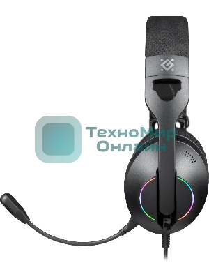 Гарнитура Defender Weaver чёрный, проводная, подсветка