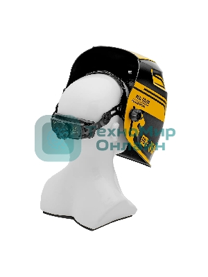 Щиток защитный лицевой (маска сварщика) Denzel F9, см. окно 100x60, Real Color, DIN 4-8/9-13