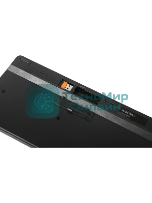 Клавиатура беспроводная A4Tech Fstyler FBK25, USB, Bluetooth/Радиоканал, черный/серый