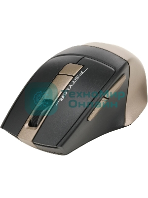 Мышь беспроводная A4Tech Fstyler FG35 золотистый/черный, 2000 dpi, радиоканал, USB, кнопки - 6
