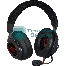 Гарнитура Defender Aspis Pro чёрный, проводная, съёмный микрофон, подсветка