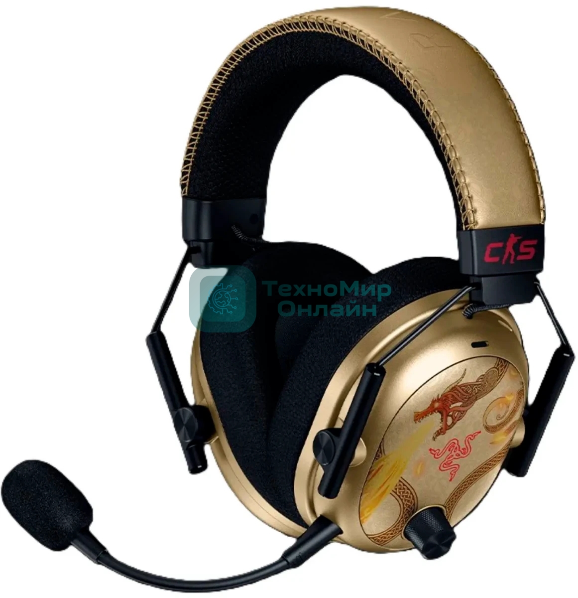 Гарнитура Razer BlackShark V3 Pro Counter-Strike 2 Edition чёрный, беспроводная + проводная, радиоканал, до 70 ч