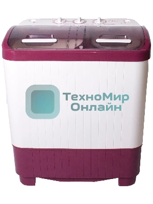 Стиральная машина EVGO WS-40PET белый/красный загр. вертикальная макс.:4 кг 1350 об/мин класс: А+