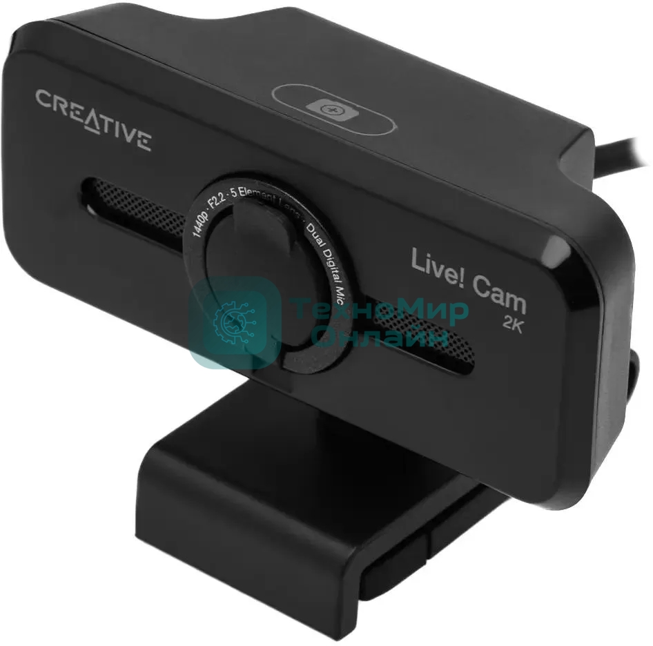 Веб-камера Creative Live! Cam SYNC V3 черный 5MP (1440p) USB2.0 с микрофоном (73VF090000000)