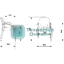 Стул Бюрократ ДЖУНО светло-бежевый, эко.кожа, на ножках дерево