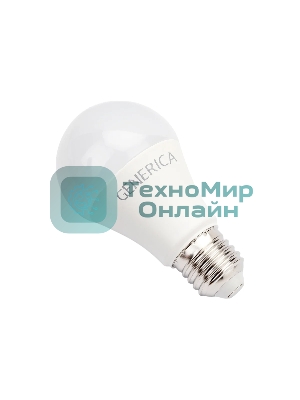 Лампа светодиодная GENERICA LL-A60-15-230-65-E27-G A60 15 Вт грушевидная 6500К E27 230В
