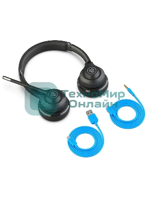 Гарнитура JLab Work Wireless Headset Gen 2 чёрный, беспроводная, Bluetooth/USB-C, до 45 ч, микрофон с шумоподавлением