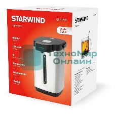 Термопот Starwind STP5751 5.2 л, 800 Вт, серебристый/черный