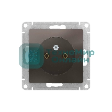 Механизм розетки 1-м СП AtlasDesign без заземл. 16А мокко SchE ATN000641