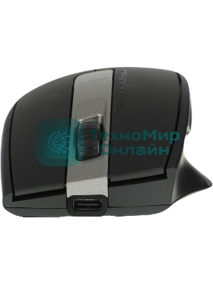 Мышь беспроводная A4Tech Fstyler FB35C серый/черный, 2000 dpi, радиоканал, Bluetooth, USB, кнопки - 6