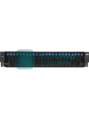Серверная платформа ASUS RS521A-E12-RS24U, 2U, 1 x SP5 LGA 6096 360W, 24 x DDR5 6400/4800*, 24x 3.5'' NVMe hsb + 2x 2.5'' SATA, 2x M.2 22110, up to 1 PCIe Gen5 x8 LP + 1 OCP3.0, 2 x 1GbE RJ-45 LAN Intel i350-AM2, 1+1 2000W