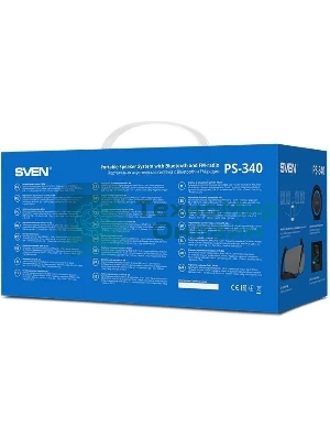 Мобильные колонки SVEN PS-340 2.0 черный