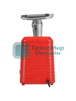 Мясорубка электрическая Sakura SA-6424R красный, 2000 Вт, 3.5 кг/мин, реверс, защита от перегрузки, металлический лоток, насадки - 4