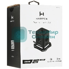 Сетевой фильтр HARPER UCH-730 Black PD3.0
