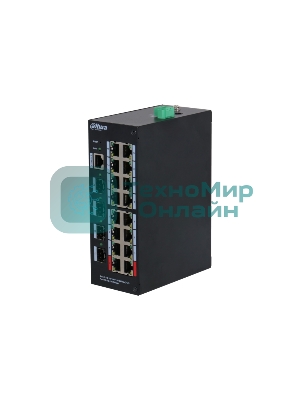 Коммутатор Dahua DH-HS4420-16GT-190, 16×1 Гбит/с + 4×1 Гбит/с SFP, управляемый