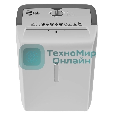 Шредер Cactus CS-SH-C5 белый (секр.P-4) фрагменты 10лист. 21лтр. скрепки скобы пл.карты