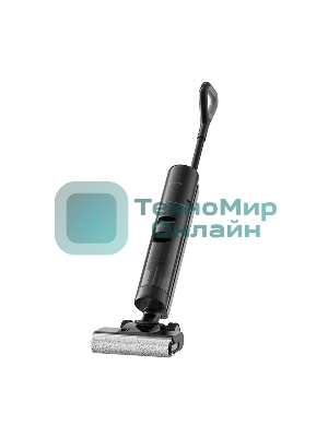 Моющий пылесос вертикальный Dreame H13 Pro, черный/черный, питание от аккумулятора, 250 Вт, уборка влажная и сухая, пылесборник контейнер 0.7 л, работа от АКБ max 40 мин