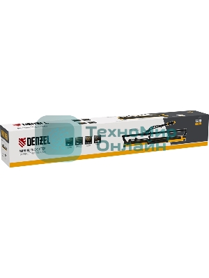 Плиткорез рельсовый Denzel 1200х16мм, каретка на подш., стальная станина, усил. рукоятка-пенал