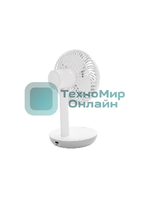 Вентилятор настольный DUX 60-0214 USB, белый, 6 Вт