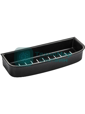 Полочка прямая из высокопрочного АБС пластика, ЧЕРНАЯ матовая, с вкладышем черного цвета BRIMIX 5676