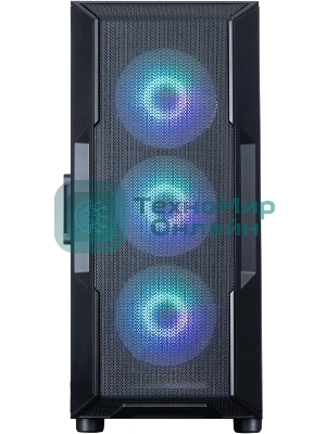 Компьютерный корпус ZALMAN MidiTower I3 NEO ARGb V2 black (ATX, без БП, 2xUSB3.0, 4x120мм ARGb) (Zalman i3 NEO ARGb V2 Black)