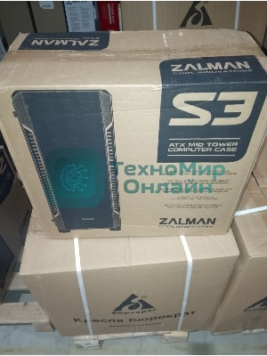 (Поврежденная упаковка) Корпус MidiTower Zalman S3 черный (Zalman S3_ПУ) (без блока питания)