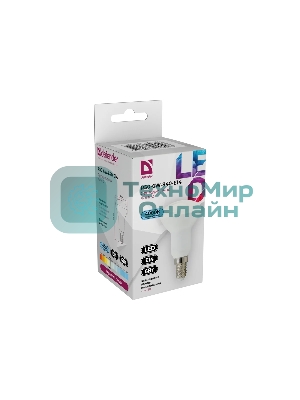 Лампа светодиодная Defender R50-6W-840-E14 рефлектор, 4000 К, нейтральный белый