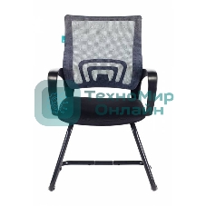 Кресло Бюрократ CH-695N-AV/DG/TW-11 серый/черный, экокожа, 120 кг, механизм качания