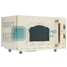 Микроволновая печь Gorenje MO 4250 TCLI бежевый, 20 л, 700 Вт, переключатели - поворотный механизм