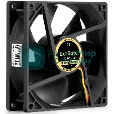 Вентилятор 12В DC ExeGate ExtraSilent ES09225S3P (92x92x25 мм, Sleeve bearing (подшипник скольжения), 3pin, 2000RPM, 25dBA)