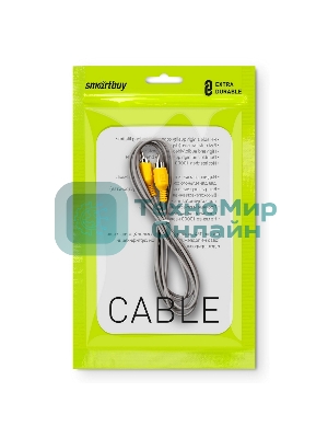 Кабель соединительный Smartbuy 1xRCA (M) - 1xRCA (M), 1,8 м, в пакете KA111)/250