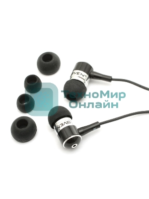Проводные наушники Sven E-10 BK черный, внутриканальные, Jack 3.5 мм