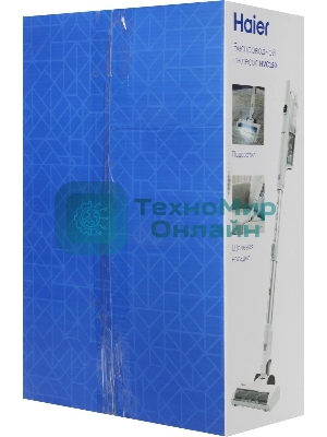 Пылесос вертикальный Haier HVC150 белый, питание от аккумулятора, 150 Вт, уборка сухая, пылесборник 0.8 л