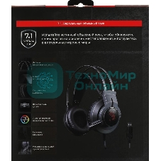 Гарнитура Bloody G437 чёрный, проводная, подсветка