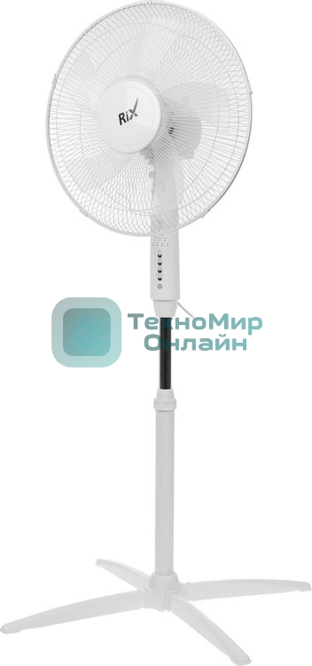 Вентилятор Rix RSF-4500L белый, напольный, 45 Вт, 3 скорости, 36 см
