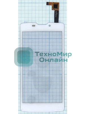 Сенсорное стекло (тачскрин) для DNS S4507, белое