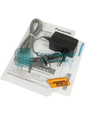 Телефон беспроводной (DECT) Panasonic KX-TG2511RUS (серебристый) АОН, Caller ID,спикерфон на трубке,переход в Эко режим одним нажатием