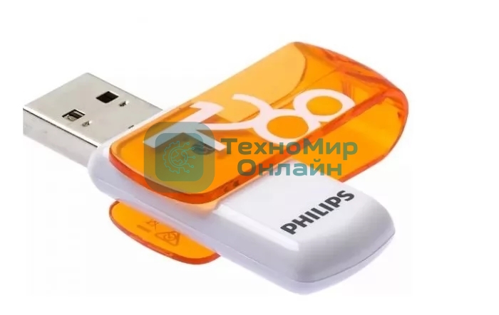 Флешка USB 128Gb PHILIPS VIVID2.0 128Gb, USB 2.0