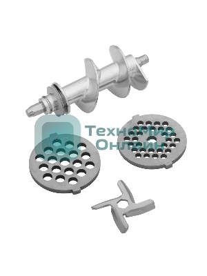 Мясорубка электрическая Maunfeld MF-232WR красный, 1340 Вт, 1.3 кг/мин, реверс, насадки - 4