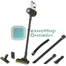 Пылесос вертикальный Karcher VC 4 черный/белый, питание от аккумулятора, 140 Вт, уборка сухая, пылесборник 0.65 л, работа от АКБ max - 30 мин